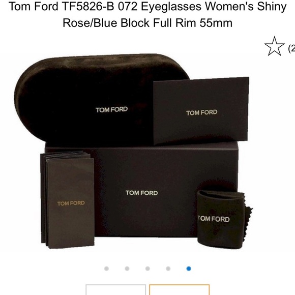 Tom Ford TF5826-B 072 Eyeglasses Women's Shiny
Rose Full Rim 55mm - Picture 4 of 5